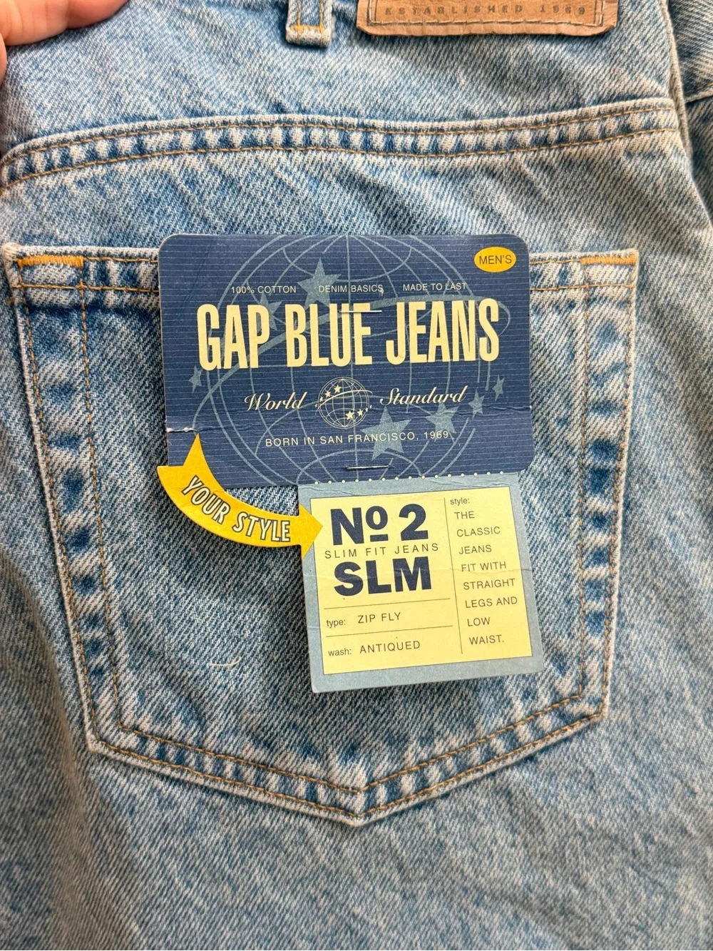 GAP Slim Fit Light Wash Blue Jeans